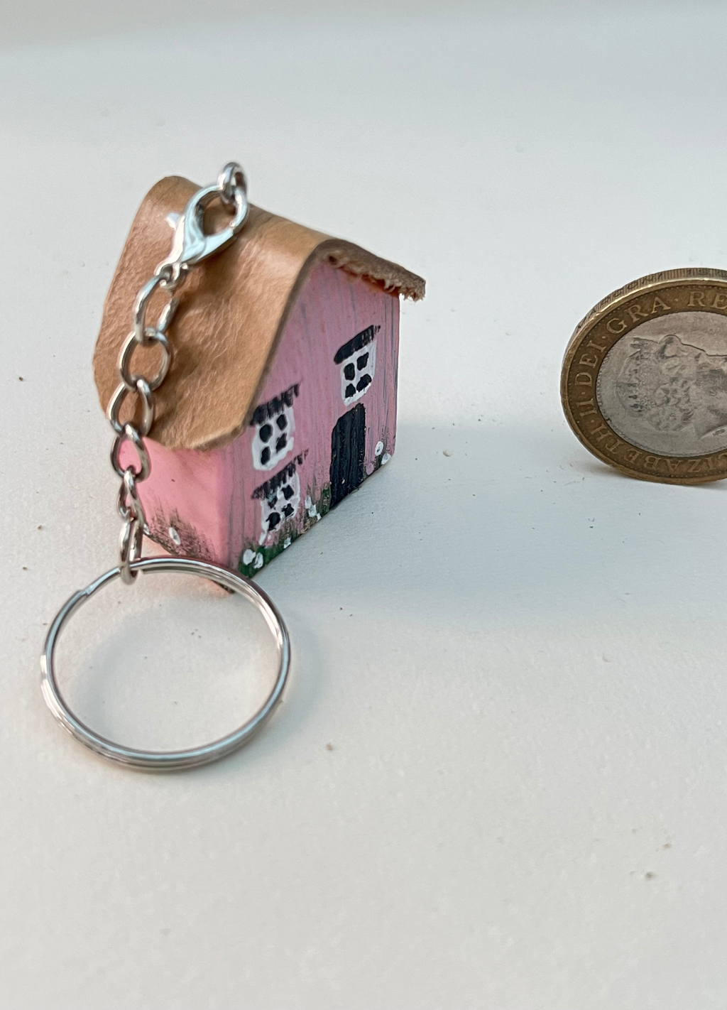 Miniature wooden handcrafted Keychain (RRH1056)