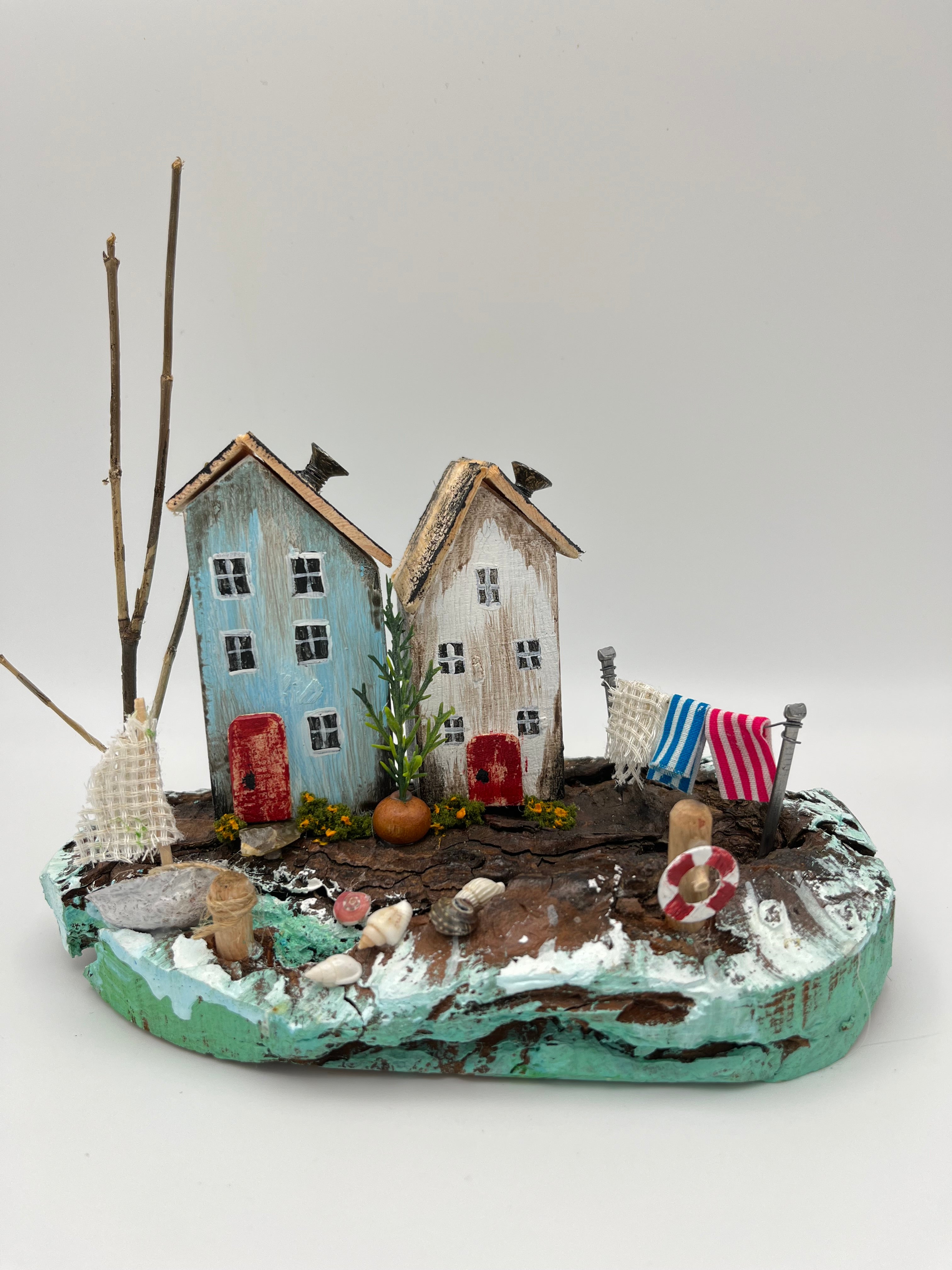 Miniature Handcrafted in UK Wooden houses by the Sea RRS1009