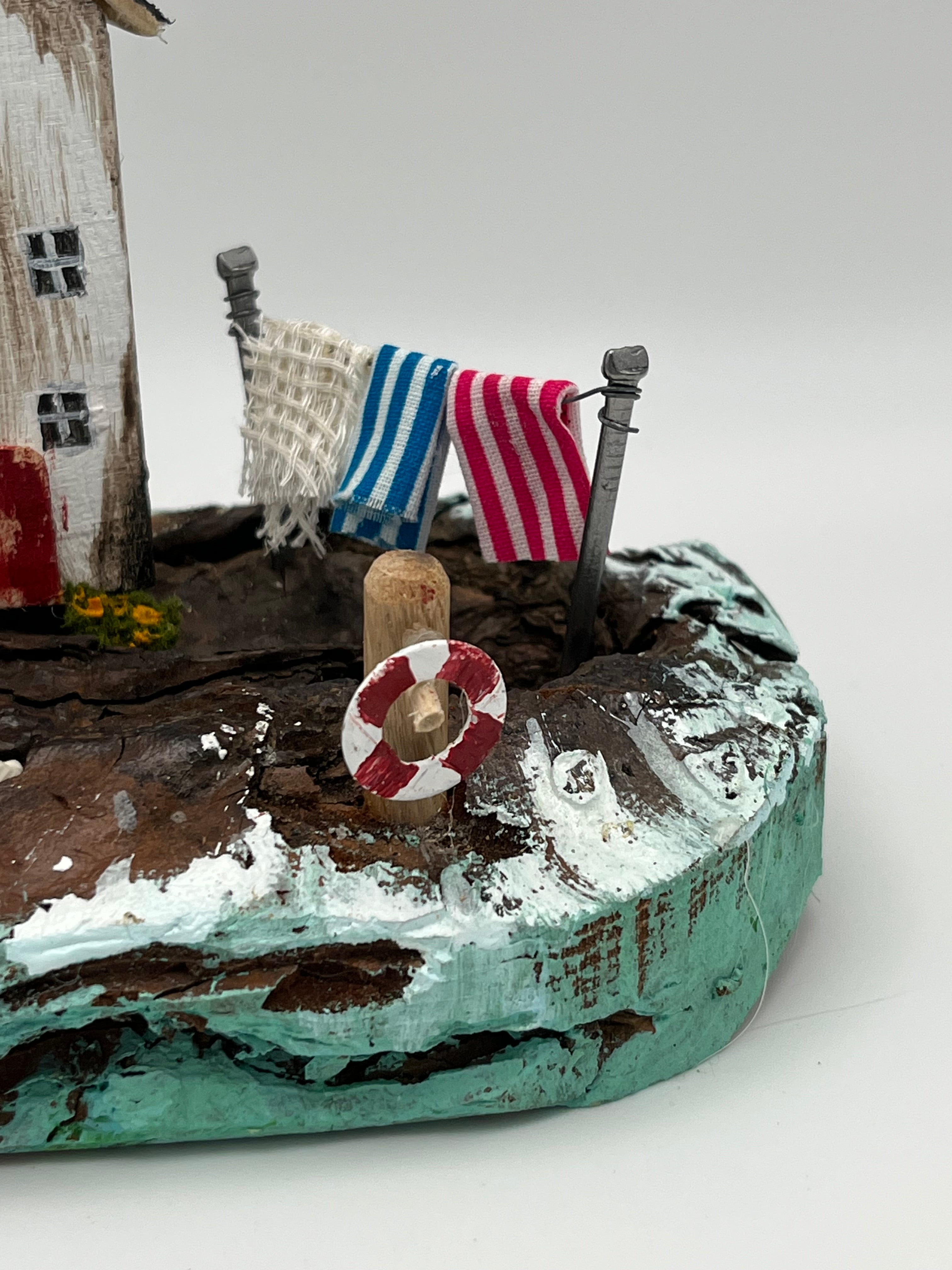 Miniature Handcrafted in UK Wooden houses by the Sea RRS1009