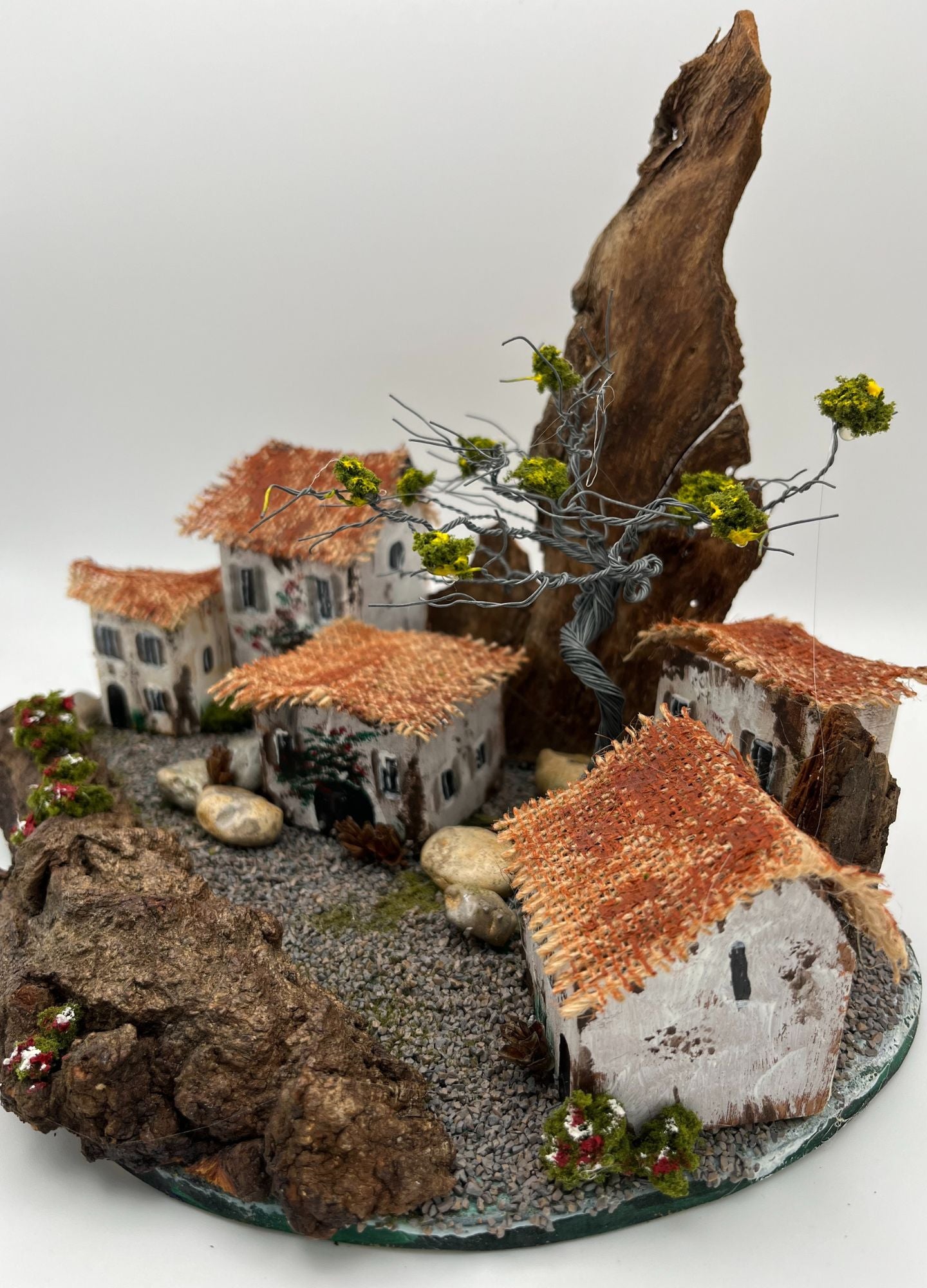 Handcrafted Miniature Wooden Houses Greek Homestead RRH1015