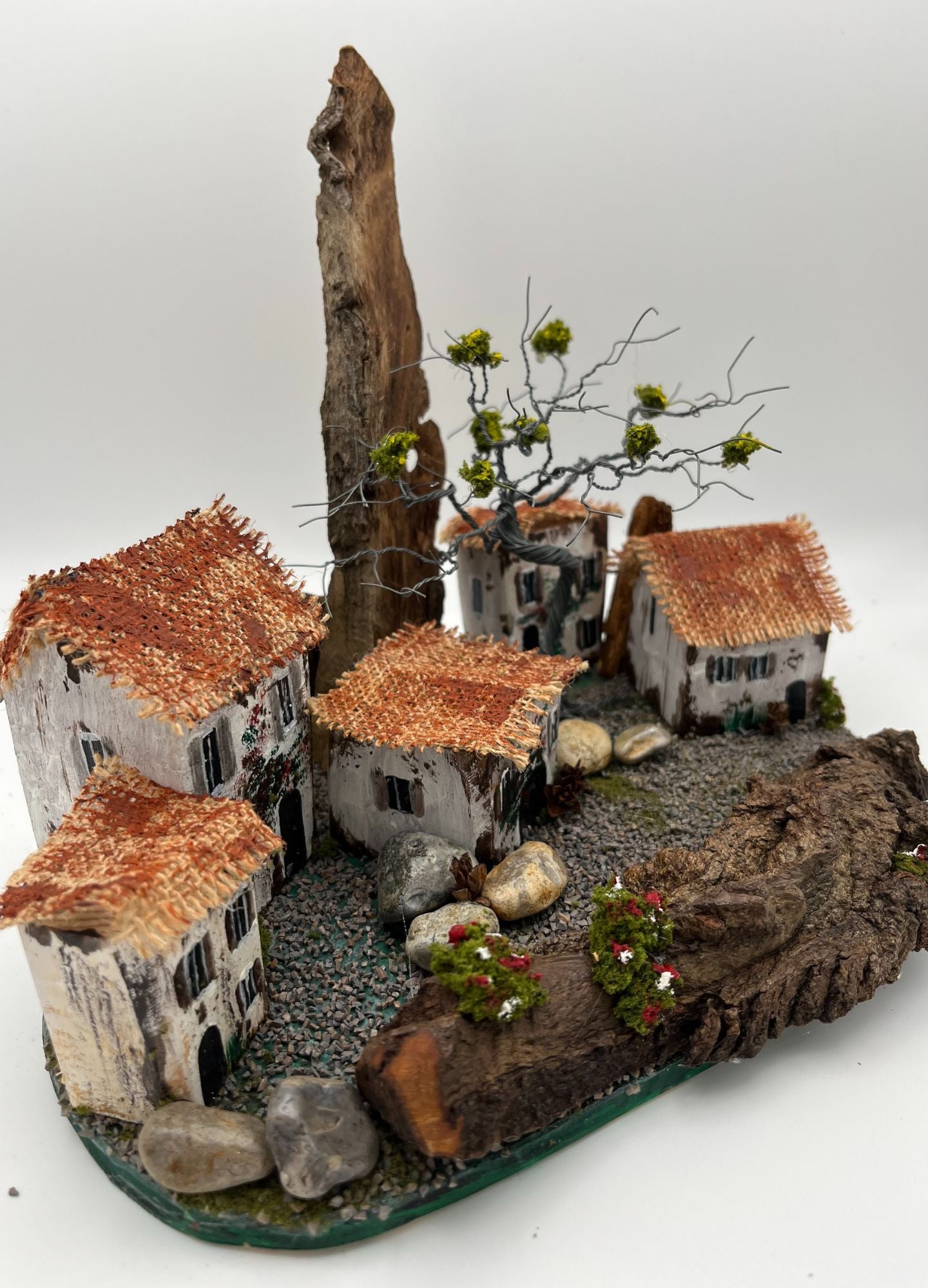 Handcrafted Miniature Wooden Houses Greek Homestead RRH1015