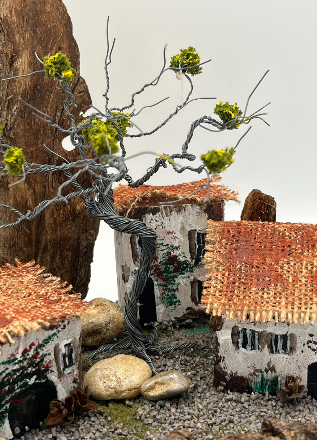 Handcrafted Miniature Wooden Houses Greek Homestead RRH1015