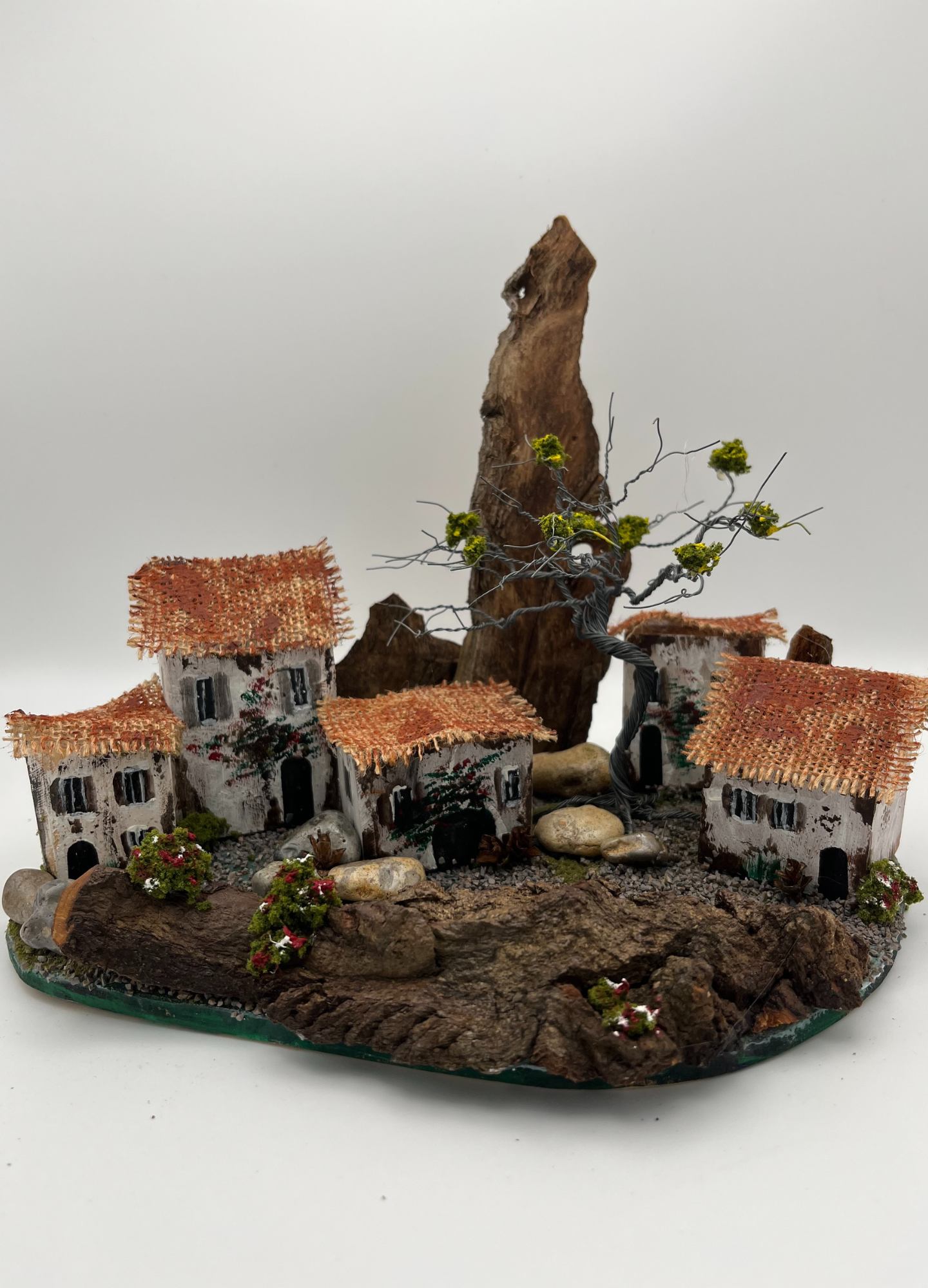 Handcrafted Miniature Wooden Houses Greek Homestead RRH1015